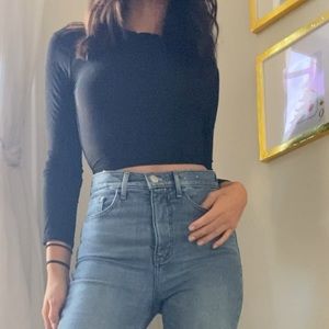 COPY - backless long sleeve tie back top